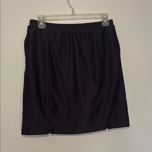 Vintage Monterey Club Black Tennis Athletic Skirt pockets size small